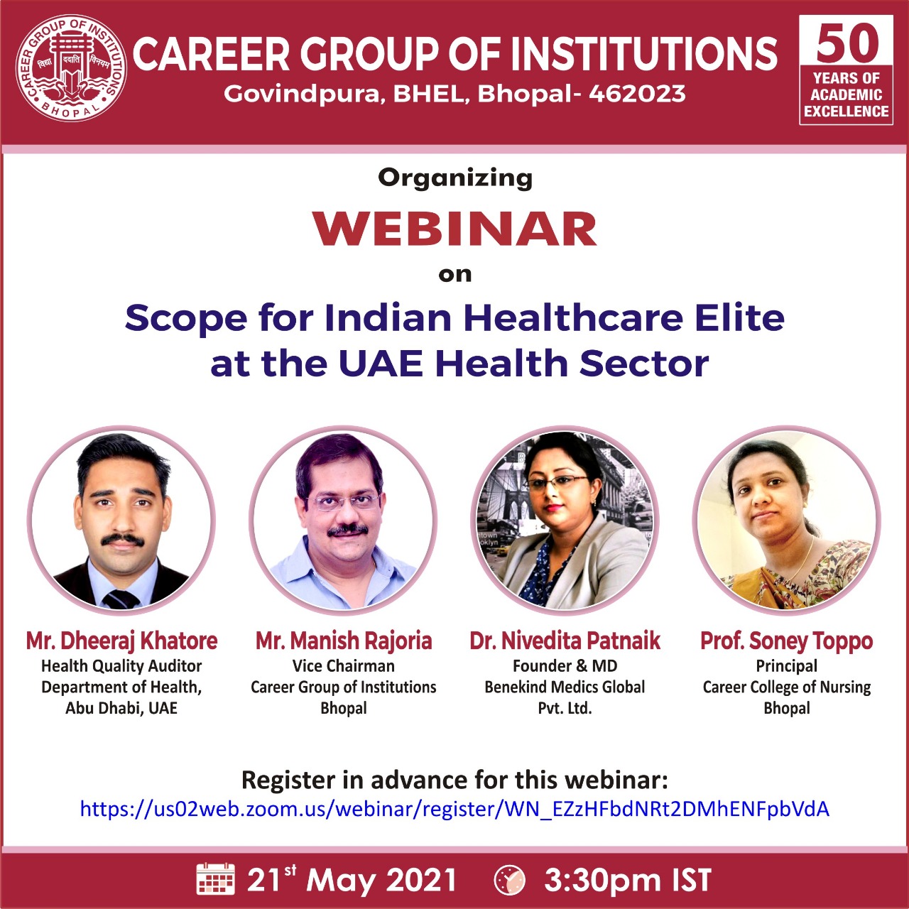 Webinar on Scope for Indian Heaathcare Elite at the UAE Health Sector